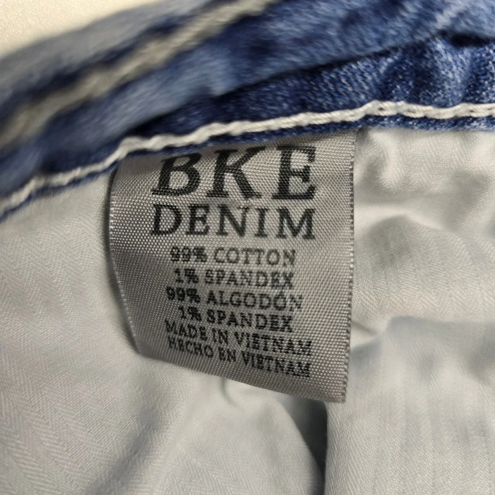 BKE Seth Mens Straight Leg Jeans Medium Wash Blue‎ Denim 36R Stretch
